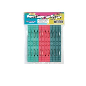 Prendedor de Roupas Plástico com 24 un Arqplast