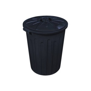 Lixeira Plástica com Tampa 65 Litros Multiuso Preta Arqplast