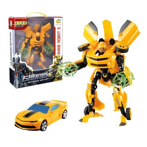 Brinquedo Robô Shide Transformers Bumblebee Camaro Amarelo