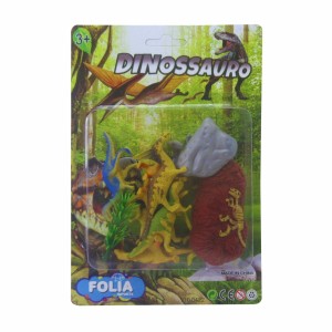 Brinquedo Kit de Dinossauros com 8 Peças e Acessórios