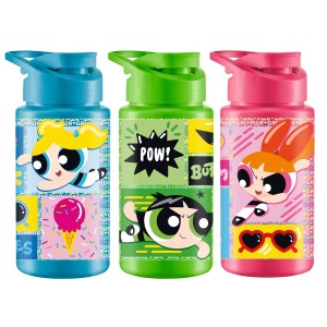 Kit 3 Squeezes das  Meninas Superpoderosas de 500ml