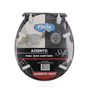 Assento de Vaso Sanitário Macio com Tampa Branco