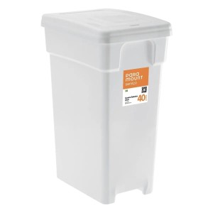 Lixeira Selecta Click Branca de 40 Litros da Paramount