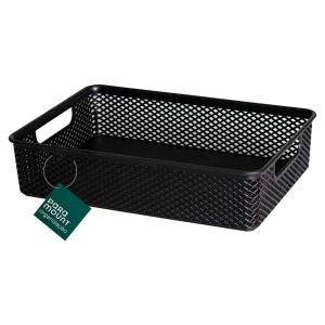 Cesto Organizador Línea 39x2 x7,5cm Preto da Paramount