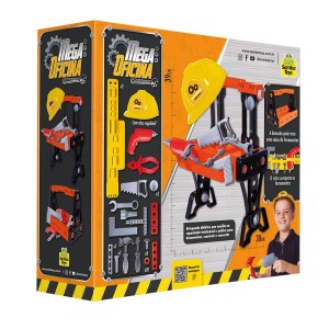 Brinquedo Mega Oficina Com Bancada E Caixa De Ferramentas