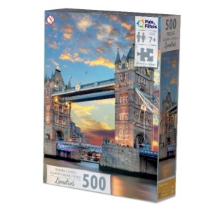 Quebra-Cabeças Londres Ponte Do Tâmisa 500 Pçs Pais & Filhos