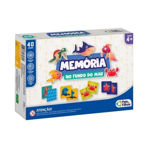 Jogo Da Memória No Fundo Do Mar 40 Peças Pais & Filhos