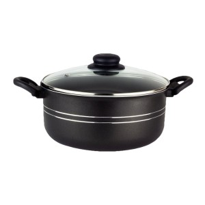 Panela Caçarola Antiaderente Preta 2L N18 Araflon