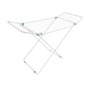 Varal de Chão Ravenna Aço - Suporta 19kg, Compacto e Versátil