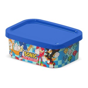 Pote Organizador Sonic Sega 500ml Geek Retangular