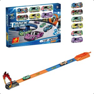 Brinquedo Pista Corrida Lançador Trilho Carrinho Velocidade