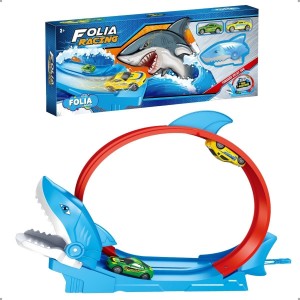 Brinquedo Pista Corrida Animal Tubarão Divertido e Radical