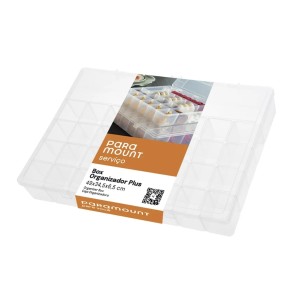 Caixa Organizadora Plus transparente da Paramount