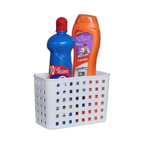 Cesta Organizadora Multiuso Com Ventosa Branca Paramount